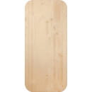 Столешница овальная (сосна/ель) 700х1500х28 мм