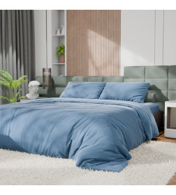 Постельное бельё Этель Евро Tencel 200*220см, 230*245см, 50*70см-2шт, цвет серо-голубой