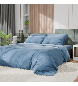 Постельное бельё Этель Евро Tencel 200*220см, 230*245см, 50*70см-2шт, цвет серо-голубой