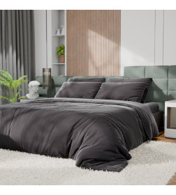 Постельное бельё Этель 1,5сп Tencel 155*210см, 160*245см, 50*70см-2шт, цвет чёрный