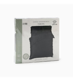 Постельное бельё Этель 1,5сп Tencel 155*210см, 160*245см, 50*70см-2шт, цвет чёрный