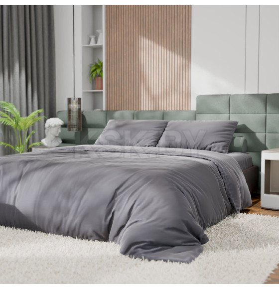 Постельное бельё Этель 2сп Tencel 180*210см, 220*245см, 50*70см-2шт, цвет серый (10655046) 