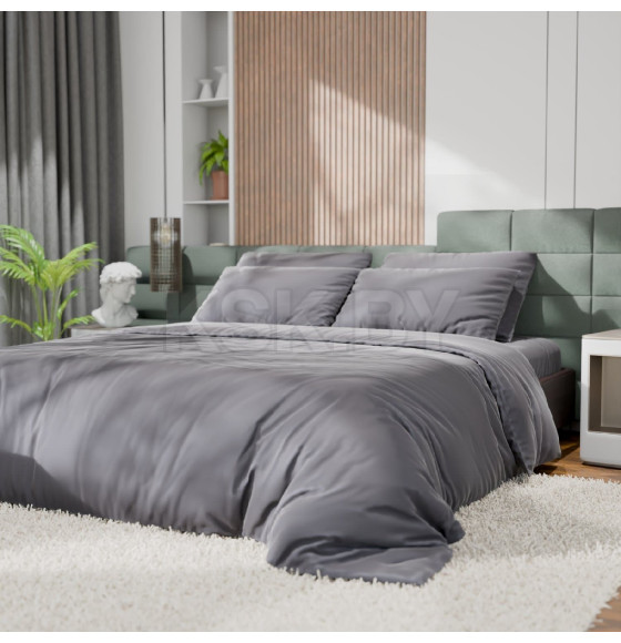 Постельное бельё Этель 2сп Tencel 180*210см, 220*245см, 50*70см-2шт, цвет серый (10655046) 
