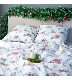 Постельное бельё "Этель" Funny snowman 2 сп 175х215 см, 200х220 см,70х70 см -2 шт,поплин 125 г/м2