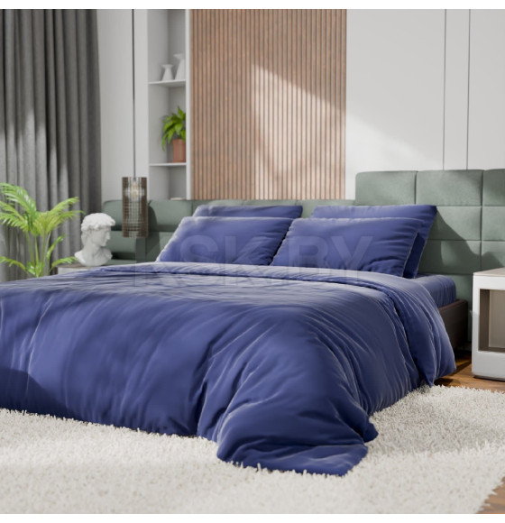Постельное бельё Этель Евро Tencel 200*220см, 230*245см, 50*70см-2шт, цвет синий (10655069) 