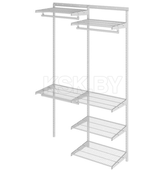 Гардеробная система ПРАКТИК Home Optima G120 белая (S70199916501) 