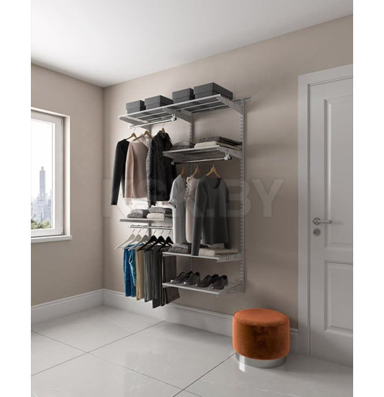 Гардеробная система ПРАКТИК Home Optima G120 графит (S70199916501) 