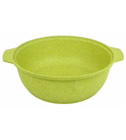 Кастрюля-жаровня Kukmara (4л) ж41tsl "Trendy style lime" (стекл. крышка)