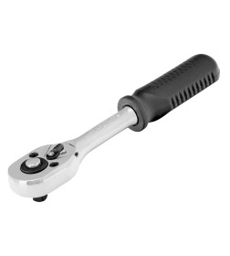 Трещотка 1/4" 45 зубьев, с быстрым сбросом, CrV, хром Сибртех 14000