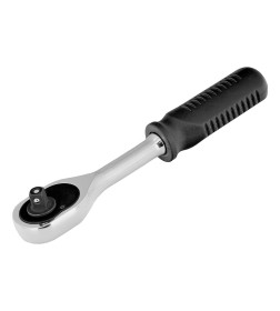 Трещотка 1/4" 45 зубьев, с быстрым сбросом, CrV, хром Сибртех 14000