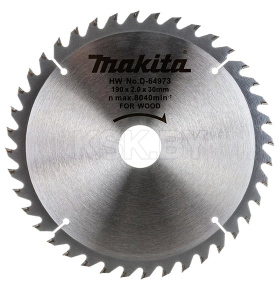 Диск пильный по дереву 190х40Tх30 мм MAKITA D-64973 (D-64973) 