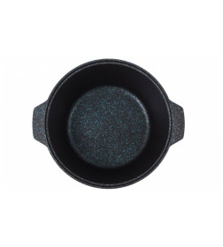 Кастрюля-жаровня Kukmara (5л) жгг51а "Granit ultra blue" (стекл. крышка)