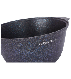 Кастрюля-жаровня Kukmara (5л) жгг51а "Granit ultra blue" (стекл. крышка)