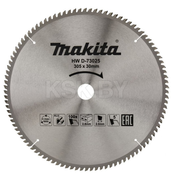 Диск пильный по алюминию 305х100Tх30 мм MAKITA D-73025 (D-73025)