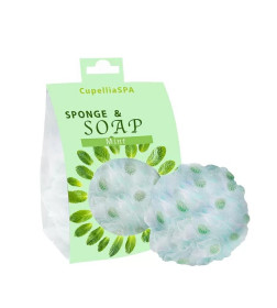 Мочалка для тела с мылом SP50/MR "Mint" CUPELLIA SPA