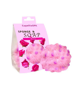 Мочалка для тела с мылом SP50/RS "Rose" CUPELLIA SPA
