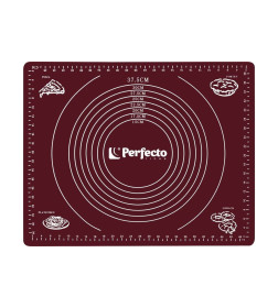 Коврик для теста с мерными делениями силиконовый 50х40 см BURGUNDY PERFECTO LINEA 23-504014