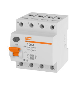 Устройство защитного отключения УЗО ВД1-63 4Р 100А 300мА TDM SQ0203-0049