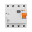 Устройство защитного отключения УЗО ВД1-63 4Р 40А 100мА TDM SQ0203-0036 (SQ0203-0036) 