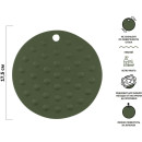 Коврик под горячее силиконовый круглый 17.5х0.2 см NATURAL GREEN PERFECTO LINEA 23-016118 (23-016118) 