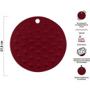 Коврик под горячее силиконовый круглый 17.5х0.2 см BURGUNDY PERFECTO LINEA 23-016117 (23-016117) 
