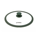 Крышка стеклянная 240 мм с силиконовым ободом круглая NATURAL GREEN PERFECTO LINEA 25-024322 (25-024322) 