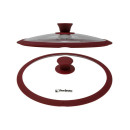 Крышка стеклянная 260 мм с силиконовым ободом круглая BURGUNDY PERFECTO LINEA 25-026341 (25-026341) 