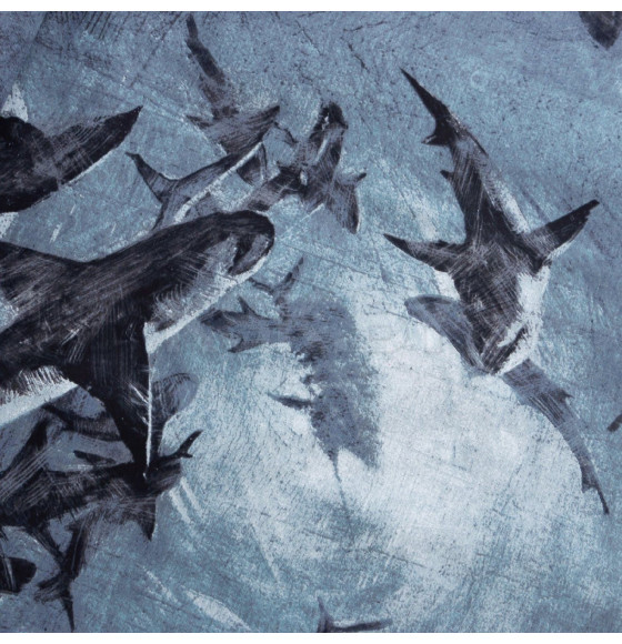 Постельное белье Этель дуэт Shark 143*215 см 2 шт,220*240 см,70*70 см 2 шт, бязь (7533840) 