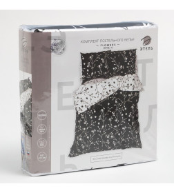 Постельное бельё Этель Евро Flowers (вид 3) 200х217 см, 220х240 см, 70х70 см -2 шт,поплин 125 г/м2