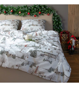 Постельное бельё "Этель" Winter countryside 2 сп 175х215 см, 200х220 см,70х70 см -2 шт,поплин 125 г/м2