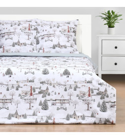 Постельное бельё "Этель" Winter countryside 2 сп 175х215 см, 200х220 см,70х70 см -2 шт,поплин 125 г/м2