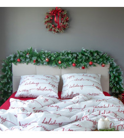 Постельное бельё "Этель" 1.5 сп Christmas letter 143х215 см, 150х214 см, 70х70 см - 2 шт, бязь