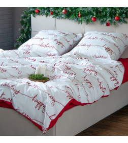 Постельное бельё "Этель" 1.5 сп Christmas letter 143х215 см, 150х214 см, 70х70 см - 2 шт, бязь