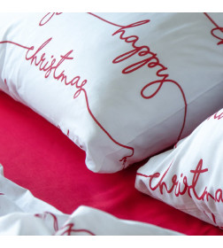 Постельное бельё "Этель" 1.5 сп Christmas letter 143х215 см, 150х214 см, 70х70 см - 2 шт, бязь