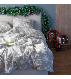 Постельное бельё «"Этель"» 1.5 сп Snow fall, 143х215 см, 150х214 см, 70х70 см - 2 шт, бязь