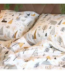 Постельное бельё "Этель" 1.5 сп Let it snow (вид 1) 143х215 см, 150х214 см, 70х70 см - 2 штуки