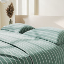 Постельное бельё Этель Дуэт Mint stripes 143х215 см-2шт, 220х240см, 70х70см-2шт, 100% хлопок, поплин (6632207) 