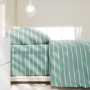 Постельное бельё Этель Дуэт Mint stripes 143х215 см-2шт, 220х240см, 70х70см-2шт, 100% хлопок, поплин (6632207) 