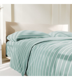 Постельное бельё Этель Дуэт Mint stripes 143х215 см-2шт, 220х240см, 70х70см-2шт, 100% хлопок, поплин