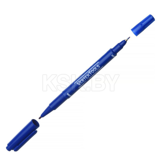 Маркер строительный двухсторонний (синий) VERTEXTOOLS 00010-03 (00010-03) 