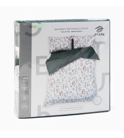 Постельное бельё "Этель" 1.5 сп Alpine meadow 143*215 см, 150*214 см, 50*70 см - 2 шт, поплин, хл 100%