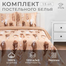 Постельное белье Этель 1.5 сп «Перья» (вид 1) 143*215 см,150*214 см, 70*70 см 2 шт (5418214) 