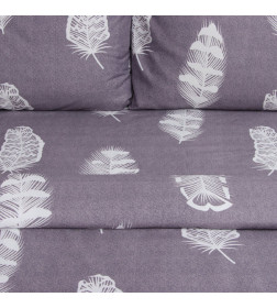 Постельное бельё Экономь и Я дуэт Feather 143*215см-2шт,215*220см,50*70см-2шт, полисатин,80г/м² 10624097