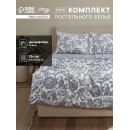 Комплект постельного белья LoveLife евро Цветы 200х220 см, 220х240 см, 50х70 см-2 шт, 75гр/м2, микрофибра   10662386 (10662386) 