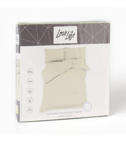 Постельное бельё LoveLife 1,5сп Young grass 143х215см, 150х225см, 50х70см-2шт, 100%хлопок, сатин, 125г/м²