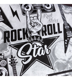 Постельное бельё «Этель» евро Rock star 200х217 см, 220х240 см, 70х70 см -2 шт, 100% хлопок, бязь 125 г/м2