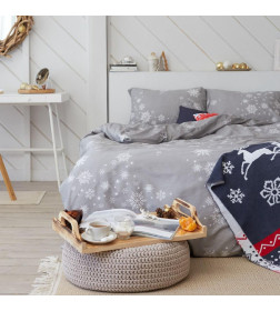 Постельное белье новогоднее LoveLife 2сп Star 175*215см,200*225см,50*70см-2штуки