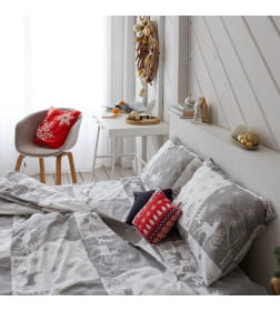 Постельное белье новогоднее LoveLife 2сп New year forest 175*215см,200*225см,50*70см-2штуки