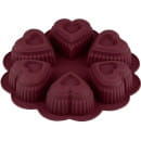 Форма для выпечки силиконовая круглая на 6 сердец 25х4.5 см BURGUNDY PERFECTO LINEA 20-118819 (20-118819) 