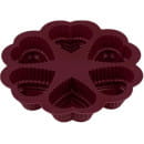 Форма для выпечки силиконовая круглая на 6 сердец 25х4.5 см BURGUNDY PERFECTO LINEA 20-118819 (20-118819) 